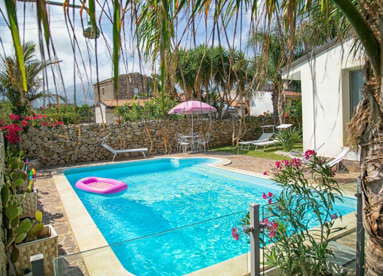 Villa Manzella Piscina Privata Cinisi Exterior foto