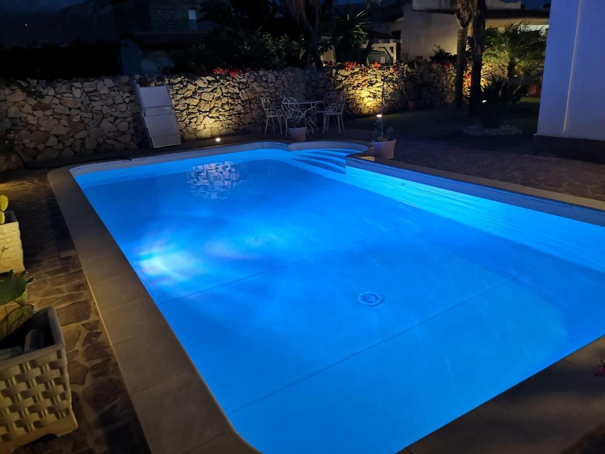 Villa Manzella Piscina Privata Cinisi Exterior foto